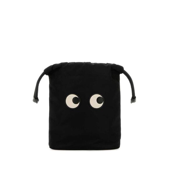 ANYA HINDMARCH Handbags - ANYA HINDMARCH Eyes Drawstring Pouch Women BLACK Handbags